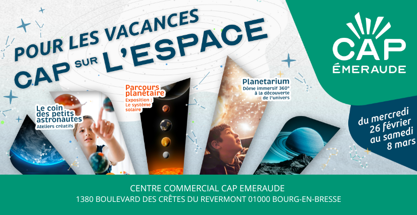 Cap sur l'Espace : des animations ludiques pour les enfants à Cap Emeraude, Bourg-en-Bresse