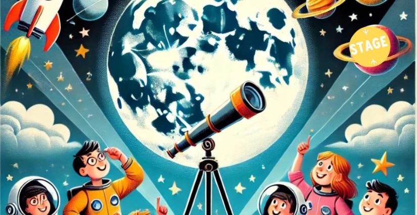 Cosmos Club - Objectif Lune ! Stage d’astronomie pour enfants à l’Observatoire de la Lèbe, près de Belley (Bugey Sud)