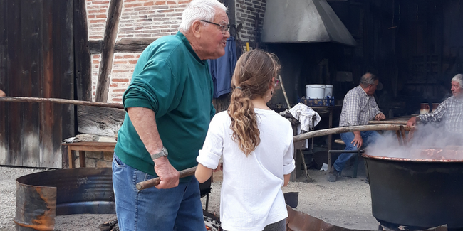 Fête de la Paria en famille à l'Ecomusée, près de Bourg-en-Bresse