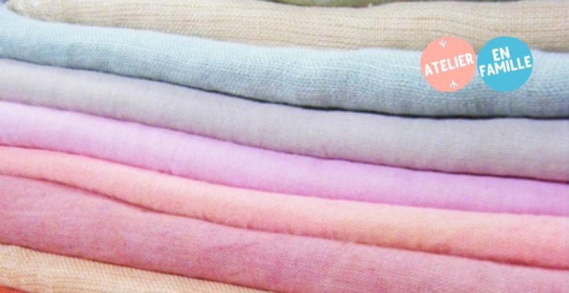 Histoire de couleurs et de textiles | Atelier en famille à la Ferme de la Forêt – près de Bourg-en-Bresse