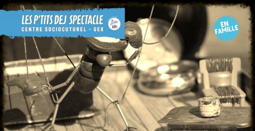 P'tit déj Spectacle : Les péripéties de J. Golendrini, marionnettes pour enfant à Cessy avec le Centre Socio Culturel Libellules