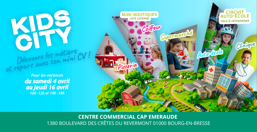 Kids City à Cap Emeraude : La mini-ville où les enfants jouent aux grands !