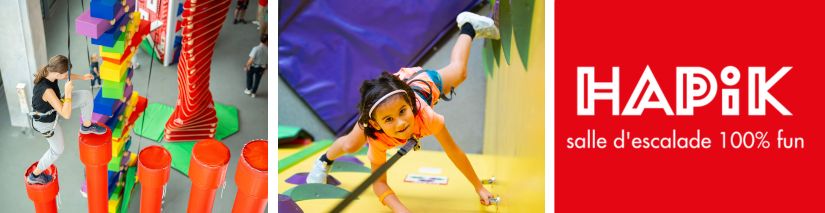HAPIK Lyon Part Dieu l'escalade 100% ludique en famille