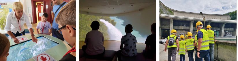 visite guidée en famille barrage centrale CNR Génissiat Ain 