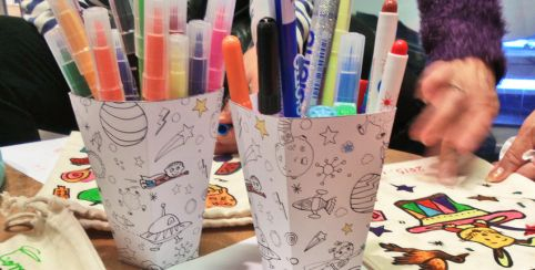 Customise ton sac // atelier créatif parent-enfant 5-10 ans // CSC Les  Libellules Gex