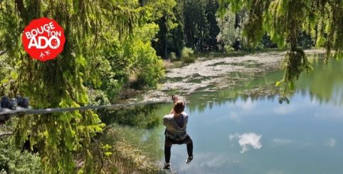 Parc Aventure du Bugey : Parcours accrobranche à sensations pour ados sur le Plateau d'Hauteville