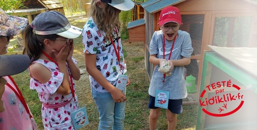 Kidiklik a visité la nurserie des animaux au Domaine de la Dombes 