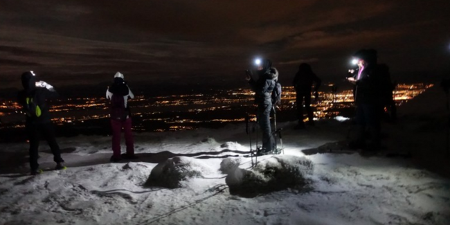 Randonnée nocturne en raquette dès 10 ans au Col de la Faucille, Pays de Gex