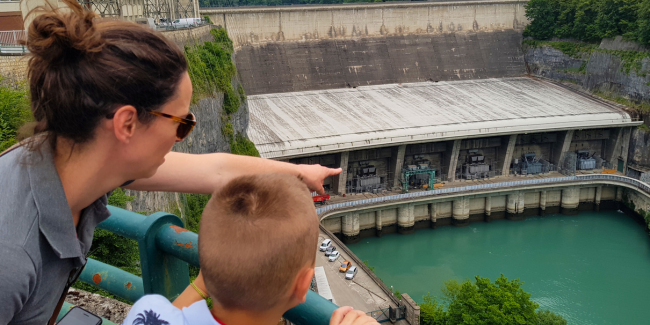 Visite immersive du barrage-centrale CNR de Génissiat, près de Valserhône