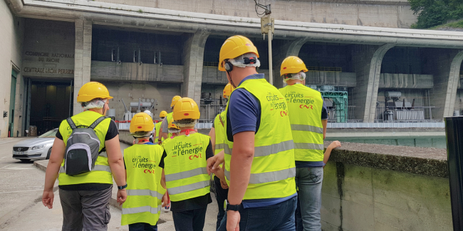 Visites guidées du barrage centrale CNR de Génissiat, près de Valserhône