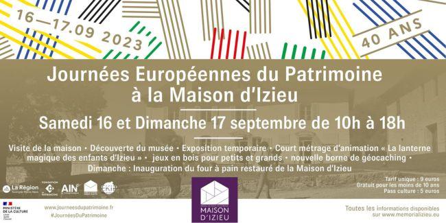 Les Journées du Patrimoine à la maison d'Izieu, près de Belley