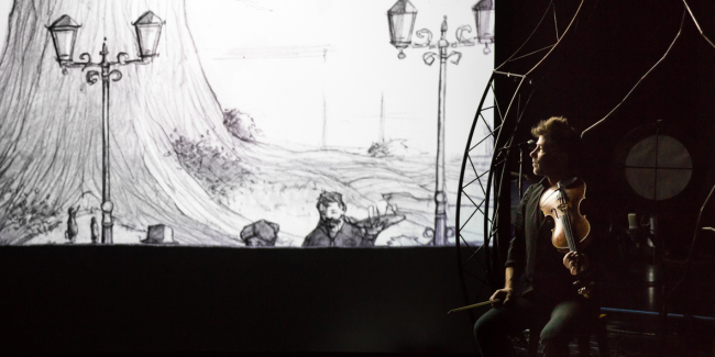 "L'Au-Dessus", BD-concert au théatre Le Bordeau, Saint-Genis-Pouilly