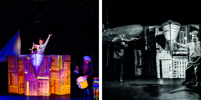 "La Souplesse de la Baleine", théâtre d'objets sonores jeune public dans le Pays de Gex, CSC Les Libellules