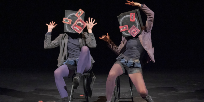 "Les Petites Géométries", Spectacle visuel au théatre Le Bordeau, Saint-Genis-Pouilly