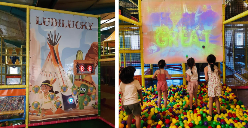 LudiLucky, ambiance western au parc de jeux pour enfants de Péronnas