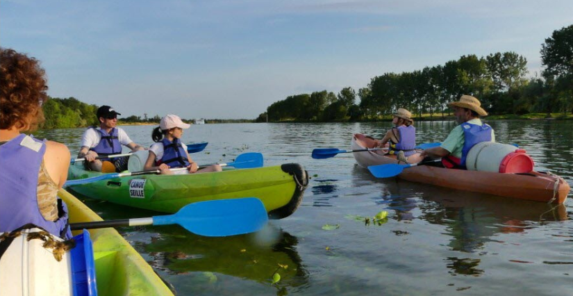 Sortie découverte en kayak au crépuscule avec la Maison de l'Eau et de la Nature 