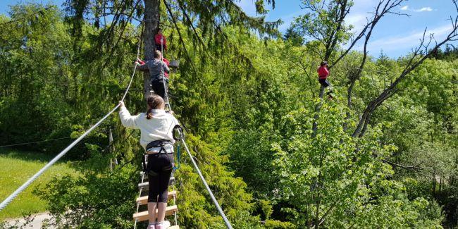 Parc Aventure du Bugey : accrobranche pour toute la famille et accessible à tous au Plateau d'Hauteville