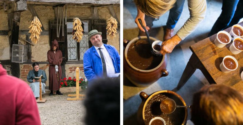 Fête du vincuit en famille à la ferme de la Forêt, près de Bourg-en-Bresse