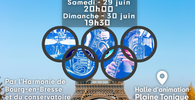 Concert spécial JO à la Plaine Tonique, près de Bourg-en-Bresse