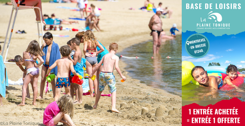 Entrée plage offerte avec Kidiklik à la Plaine Tonique