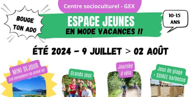 Les activités loisirs et sportives de l'été pour les ados à Gex