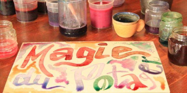 Peinture du potager : atelier en famille au musée archéologique d'Izernore, près d'Oyonnax
