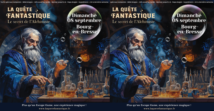 Tarifs réduits pour La Quête Fantastique, jeu de piste magique à Bourg-en-Bresse