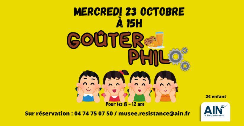 Goûter philo pour les enfants au musée de la Résistance de Nantua