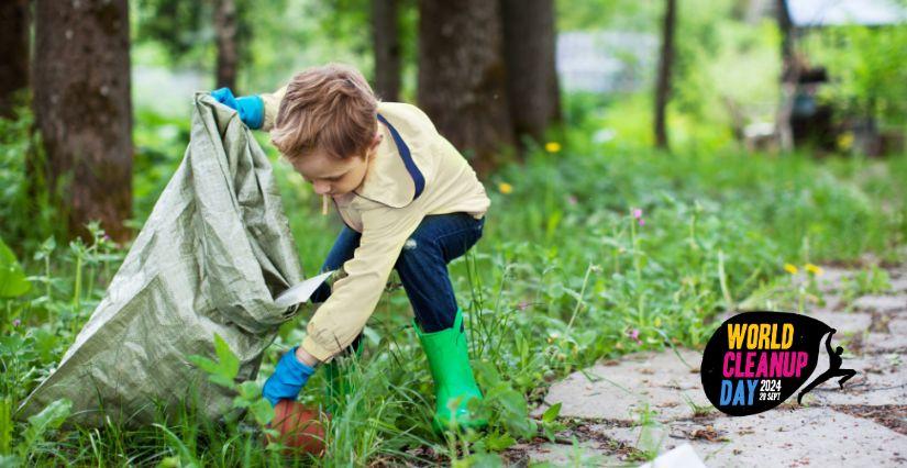 World Clean up Day avec les enfants dans l'Ain