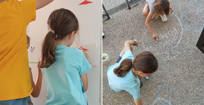 « Du graffito aux graffiti » activité artistique pour enfant au musée archéologique d'Izernore, près d'Oyonnax