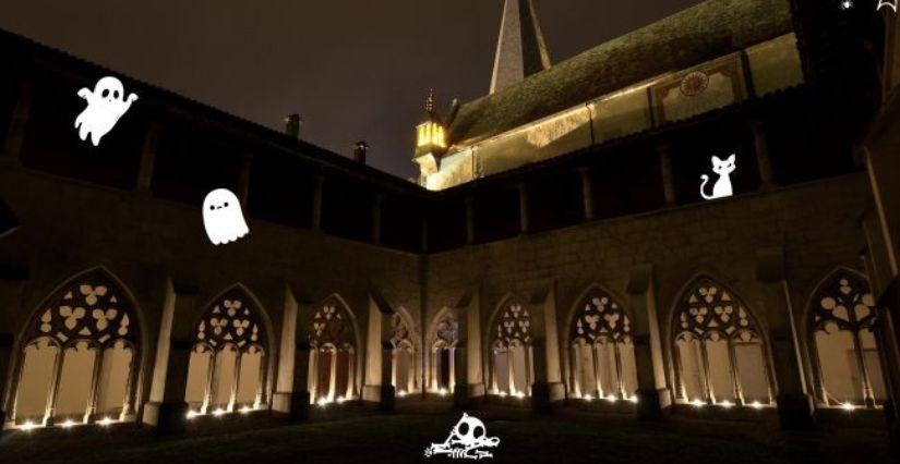 Halloween : visite à la Lampe Torche en famille à l'Abbaye d'Ambronay 