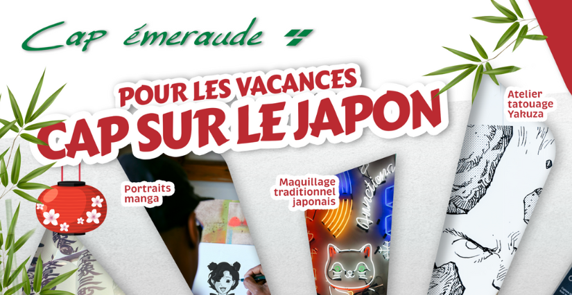 Cap sur le Japon ! animations mangas pour enfant à Cap Émeraude, Bourg-en-Bresse