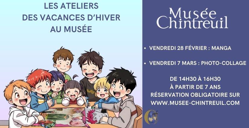 Ateliers créatifs famille des vacances d'hiver, musée Chintreuil, Pont-de-Vaux