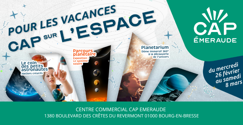 Cap sur l'Espace : ateliers et animations ludiques pour les enfants à Cap Emeraude, Bourg-en-Bresse