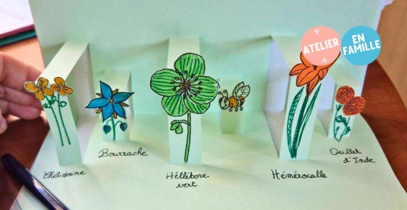 Atelier Fleurs en papier et secrets de jardinier en famille à la Ferme de la Forêt, au nord de Bourg-en-Bresse