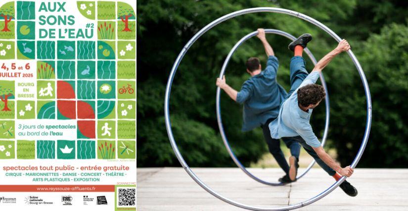 Spectacle familial Solstice, ballet hypnotique en roue à Bourg-en-Bresse
