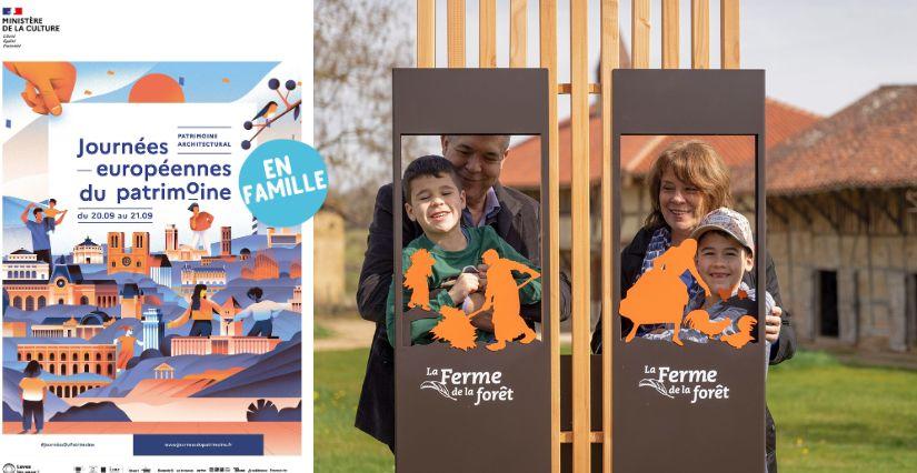Journées du patrimoine 2025 à la ferme de la Forêt en famille près de Bourg-en-Bresse