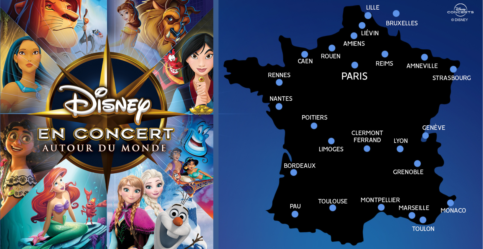Disney en Concert : Autour du Monde” : un voyage musical à la Halle Tony Garnier de Lyon