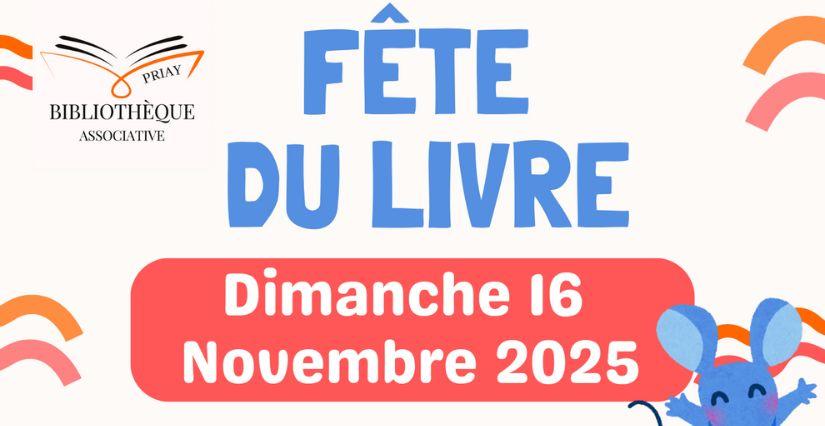 Fête du Livre 2025 pour toute la famille à Priay, près d'Ambérieu-en-Bugey
