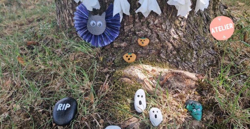 Atelier Créa’lloween pour enfant à la ferme musée de la Forêt, près de Pont-de-Vaux