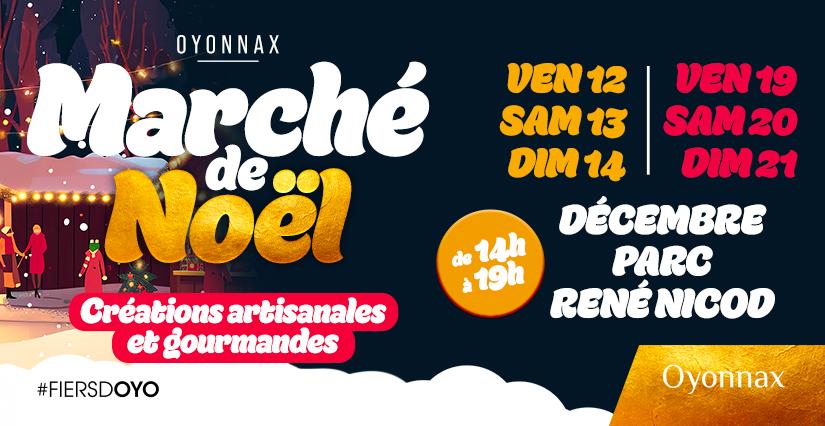 Marché de Noël 2025 à Oyonnax en famille 