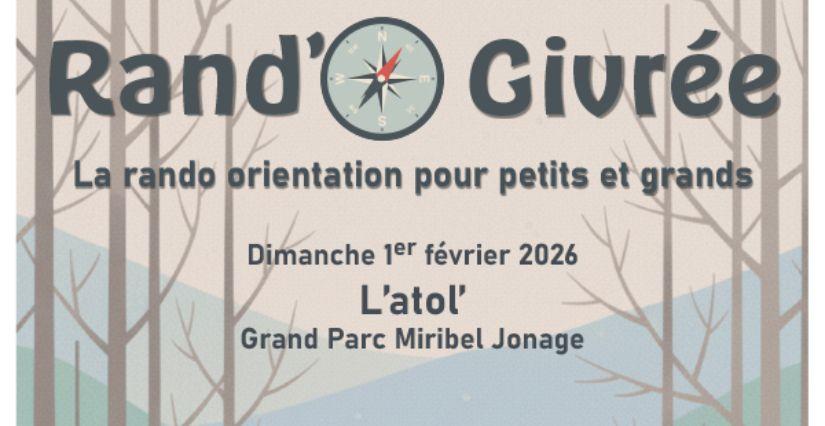 17ème Rand'O Givrée 2026 à l'atol - Grand Parc Miribel Jonage