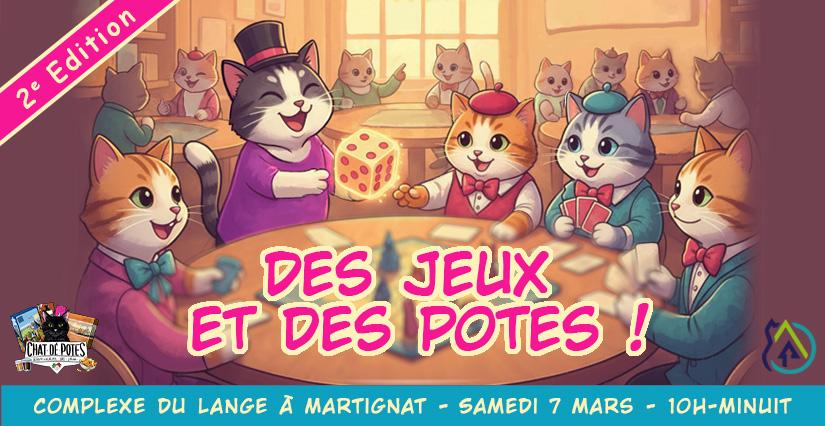 "Des Jeux et des Potes" journée jeux de société pour les familles près d'Oyonnax