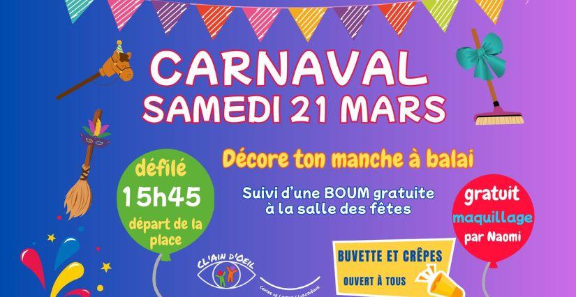 Carnaval 2026 pour les enfants à Priay près d'Ambérieu-en-Bugey