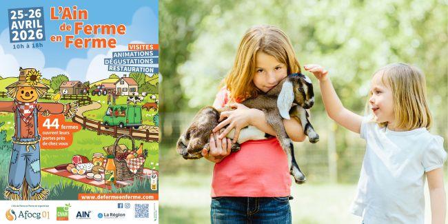 Ain de Ferme en Ferme 2026: visites et animations pour les familles
