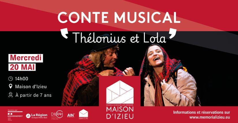 "Thélonius et Lola"conte musical pour enfant à la Maison d'Izieu