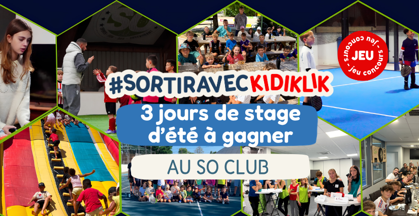 Gagnez 3 jours de stage d'été au So Club à Viriat !