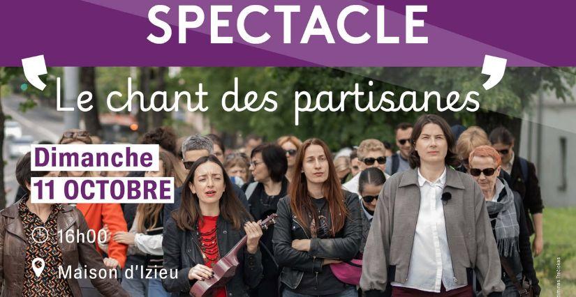 Le Chant des partisanes : balade contée et musicale en famille à la Maison d'Izieu, Belley
