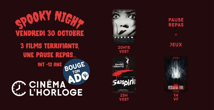 Soirée cinéma ados Halloween Spooky Night au Cinéma l'Horloge - Meximieux